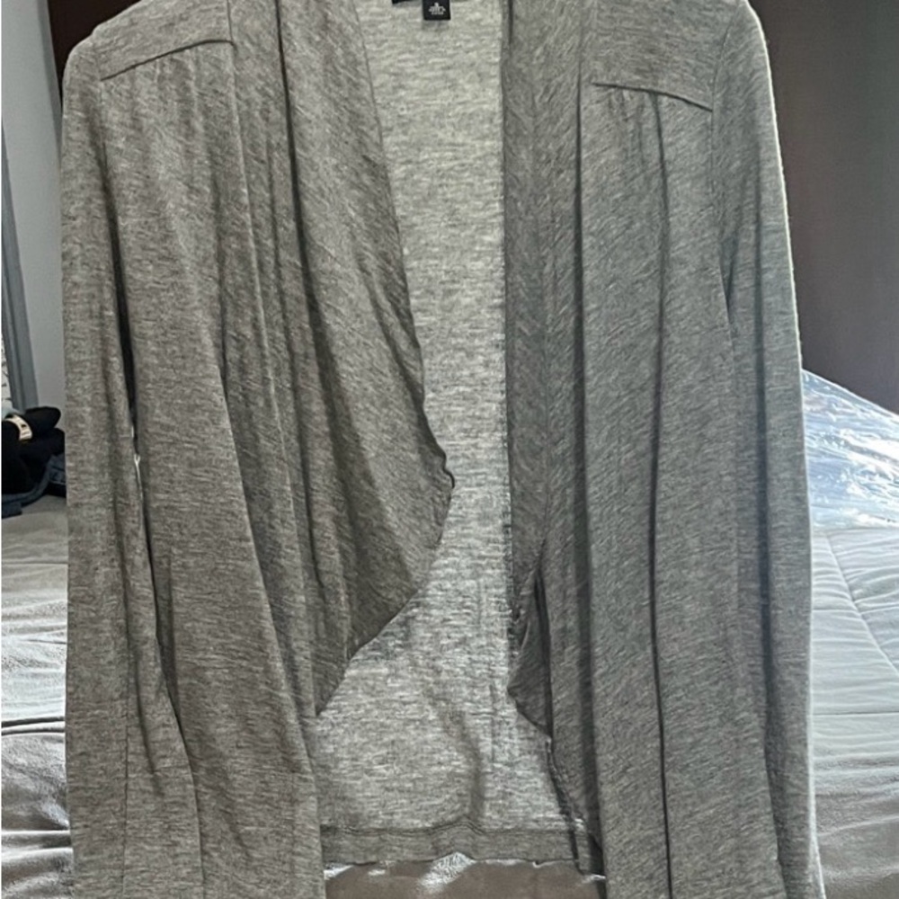 Banana Republic Light Gray Open-Front Women’s Cardigan